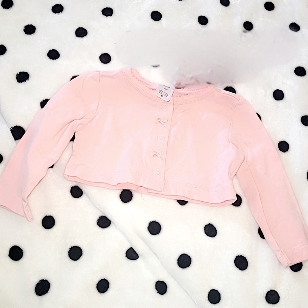 Pink Button-Up Baby Cardigan